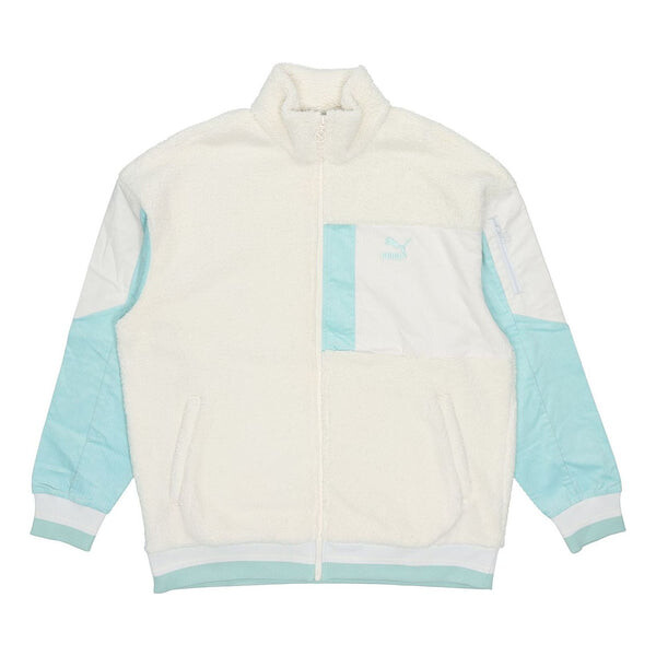 

Куртка retro sherpa jacket 'beige blue' Puma, бежевый