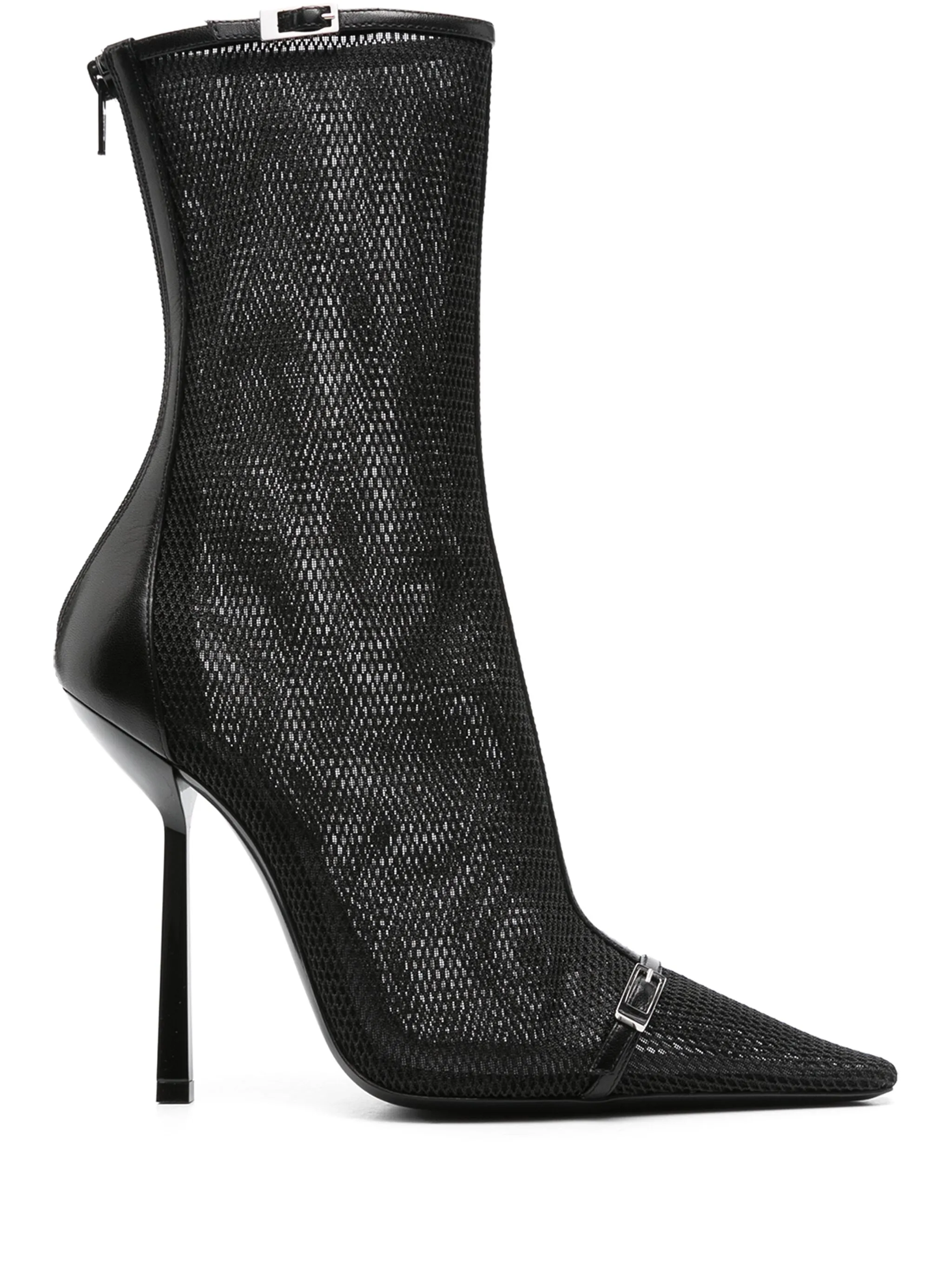 Ботильоны Oxalis 115 с заостренным носком Saint Laurent, черный