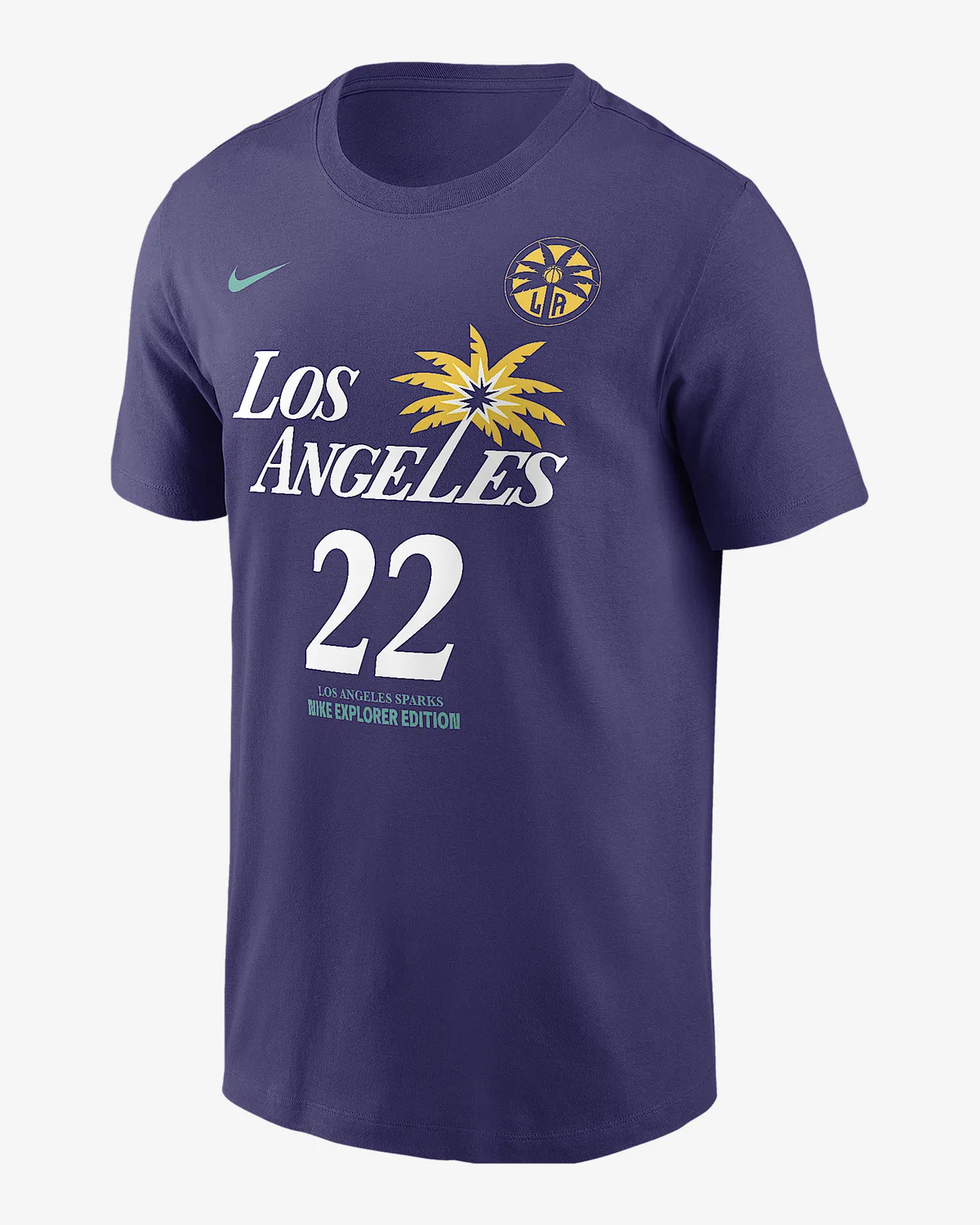Nike WNBA T-Shirt Cameron Brink Los Angeles Sparks Explorer Edition, Orchid
