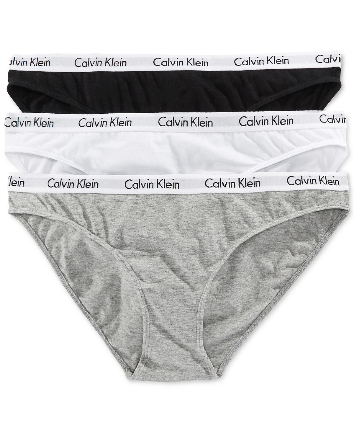 

Женское хлопковое нижнее белье, трусы из 3 штук QD3588 Calvin Klein