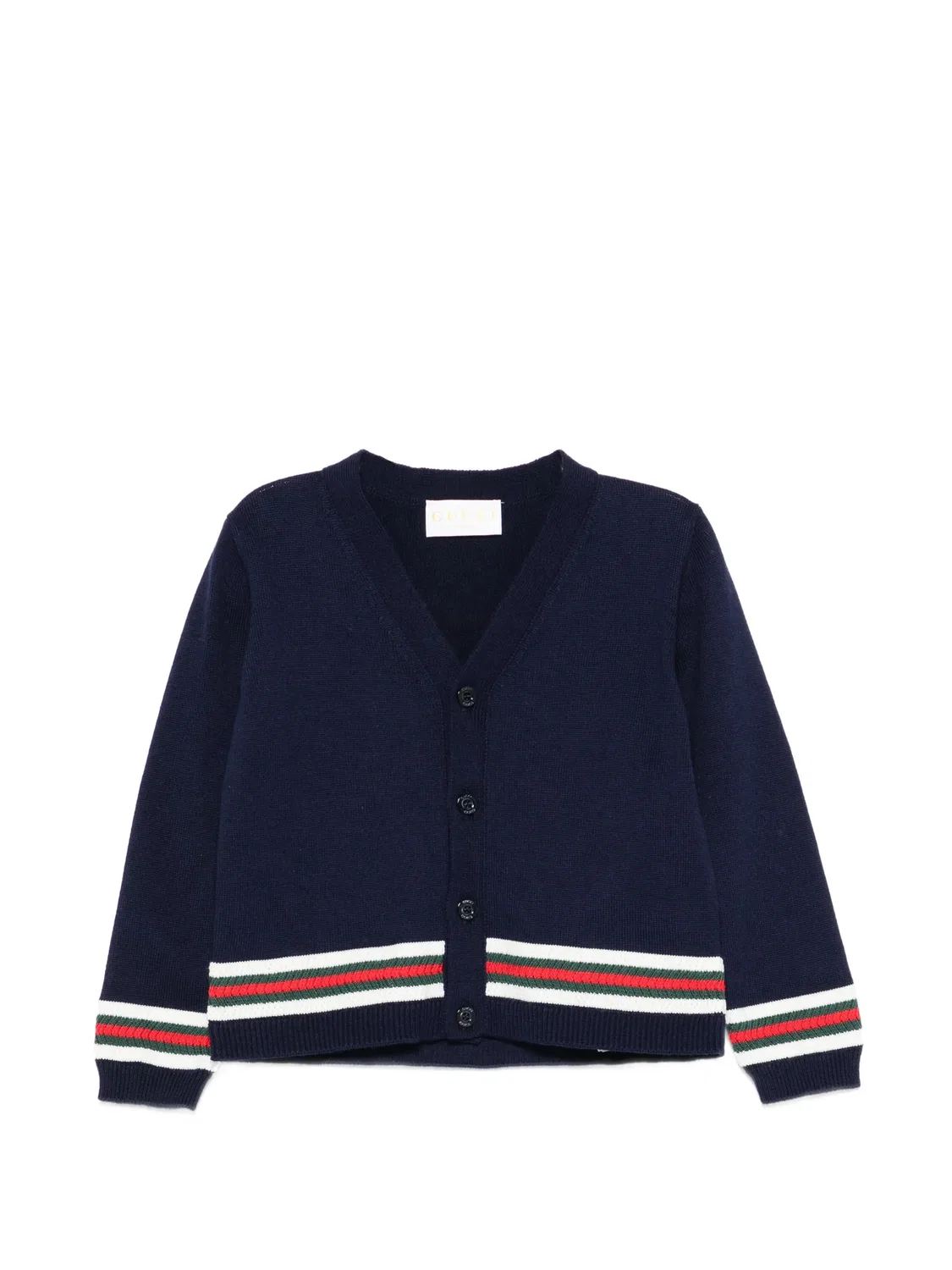Кардиган с отделкой Web Gucci Kids