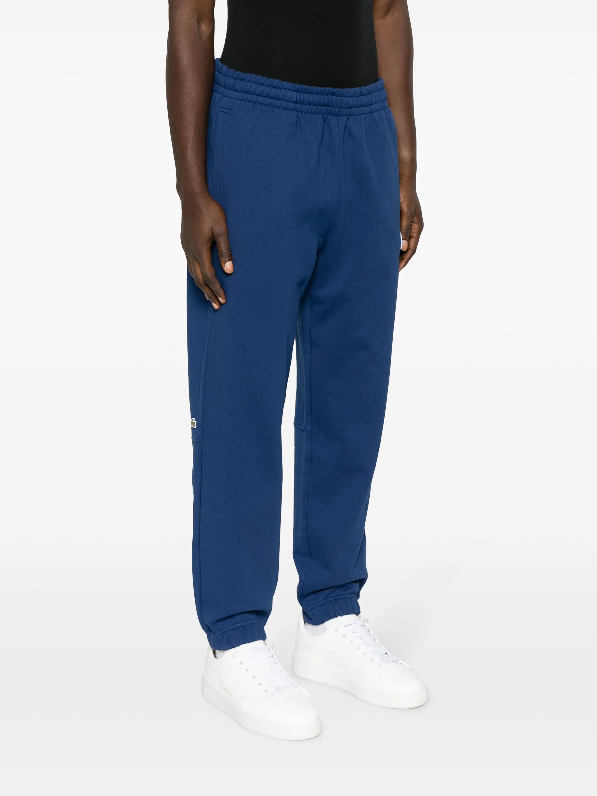 Спортивные брюки из органического хлопка с логотипом Lacoste, синий — фото 3