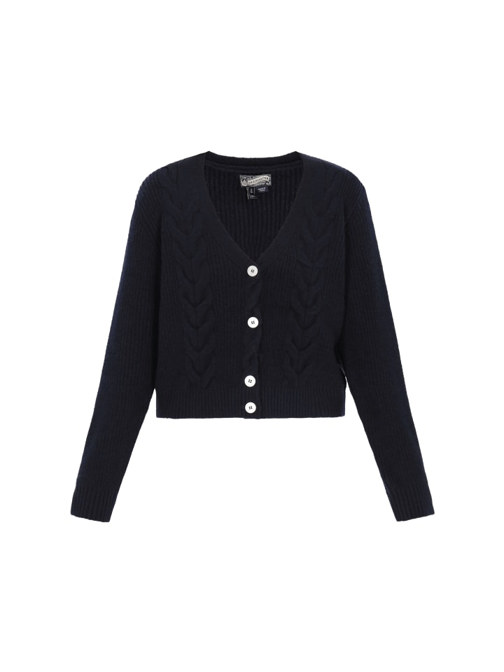 

Женский кардиган темно-синего цвета DreiMaster Vintage