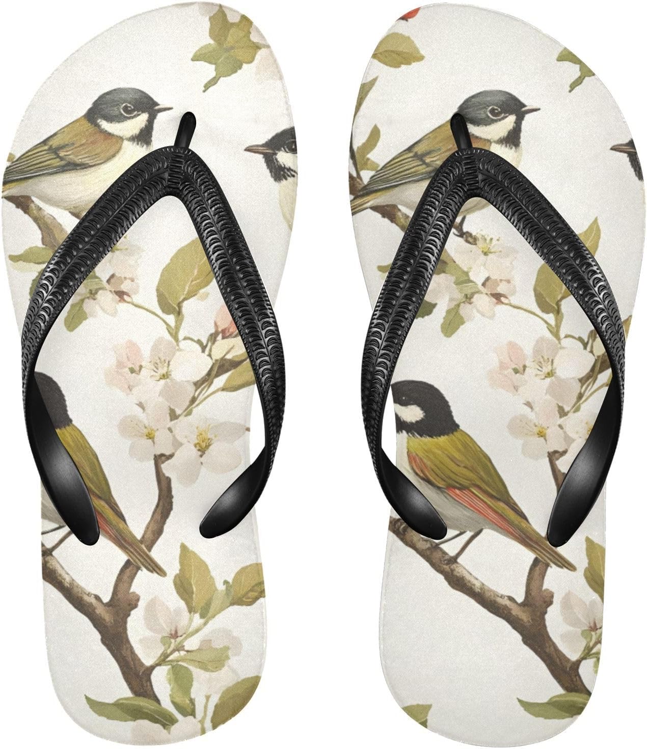 

Пляжные шлепанцы с весенними птицами и цветами персика, летние повседневные сандалии для женщин и мужчин 20861088 Kfbe, Spring
