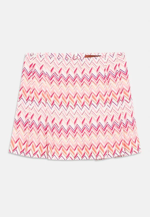 Плиссированная юбка Missoni, Ivory/Fuchsia