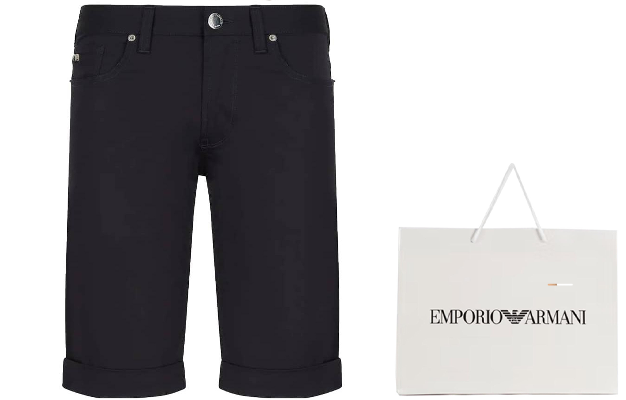 Шорты повседневные SS22 EMPORIO ARMANI, морской синий — фото 2