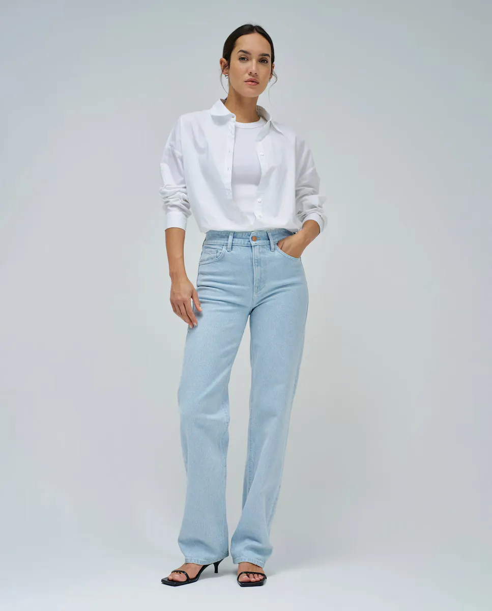 

Женские прямые прямые джинсы с высокой талией Salsa Jeans, синий