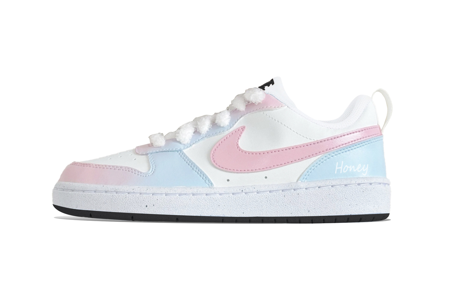 

Nike Антискользящие износостойкие низкие детские скейтерские кроссовки Court Borough сине-розовые для подростков