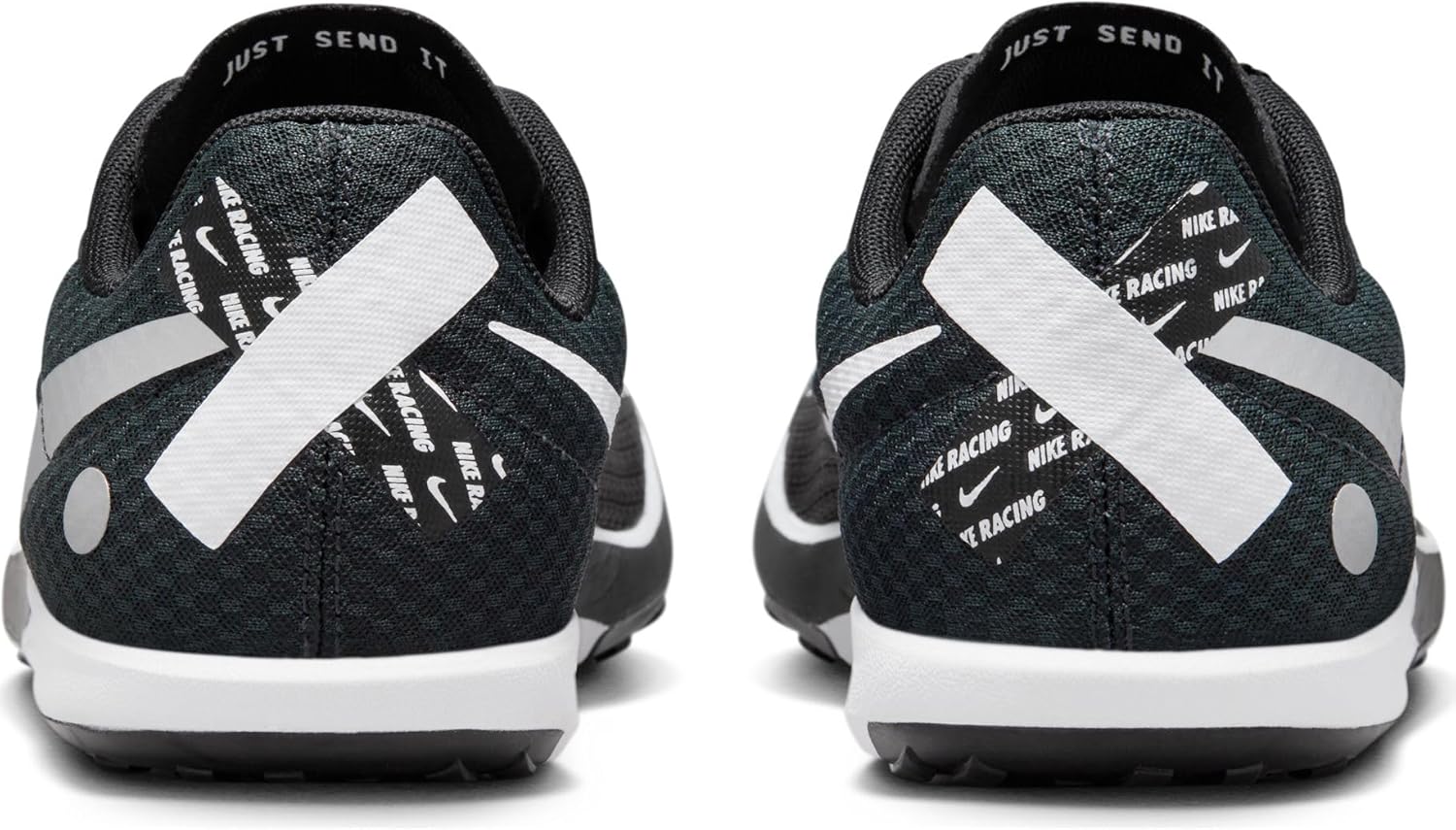 Беговые кроссовки Nike Rival Waffle 6 для шоссе и кросса (DX7998-100, белый/черный-чистый платиновый) — фото 3
