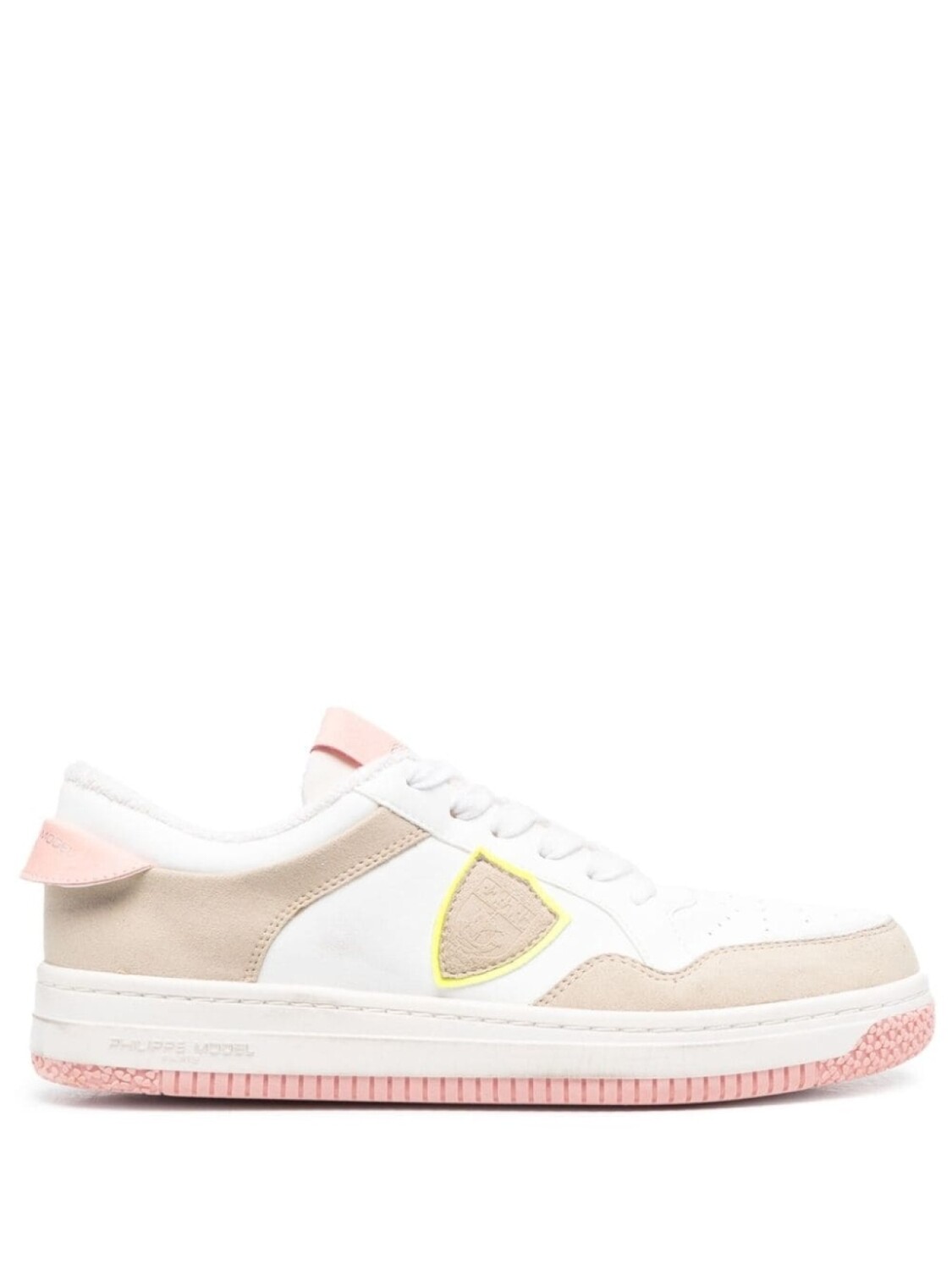 

Кроссовки Philippe Model Lace-up, белый/бежевый/розовый