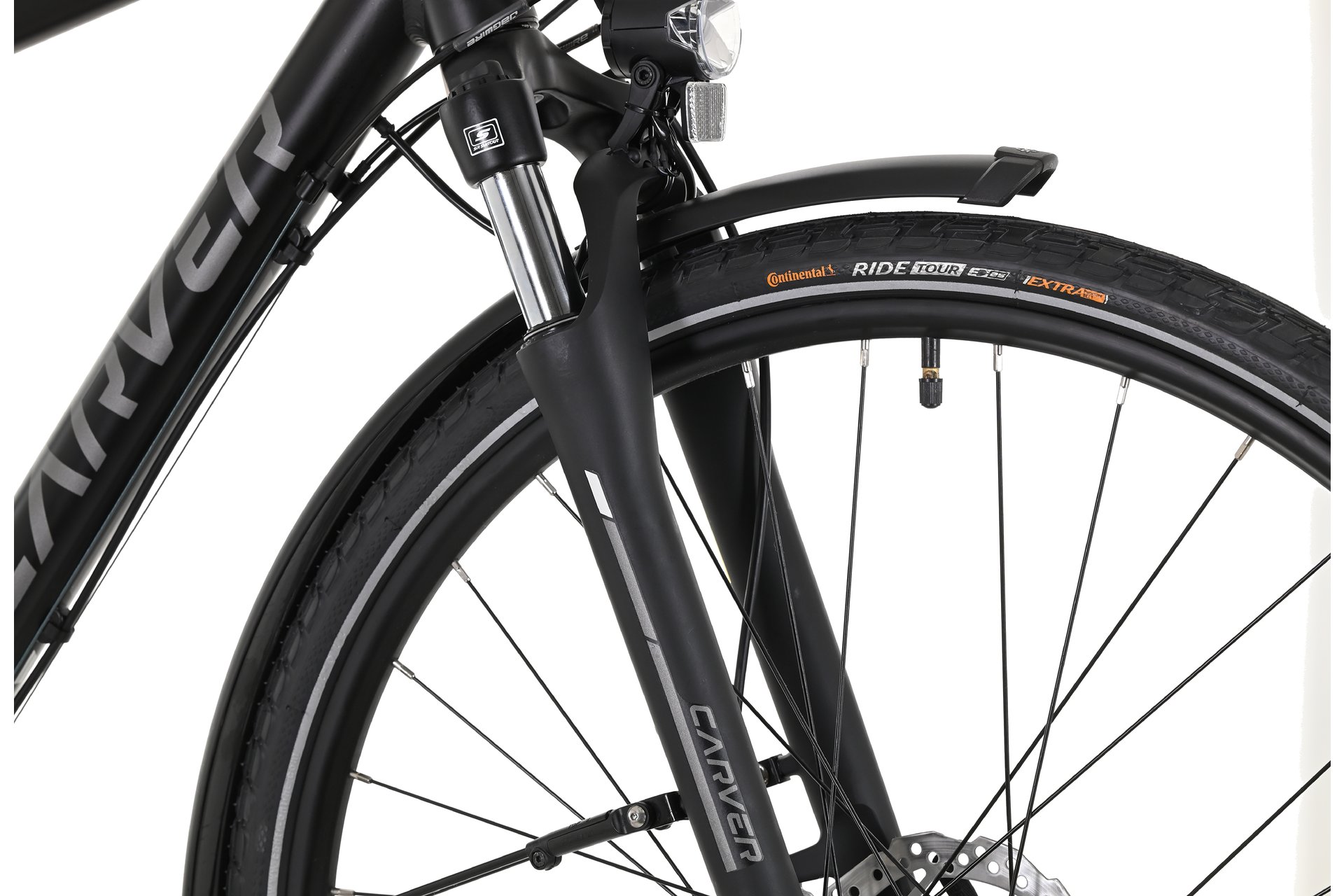 Треккинговый велосипед Carver Route 110 - 28 дюймов - Diamant - 2024, цвет Schwarz|black darkanthracite grey — фото 3
