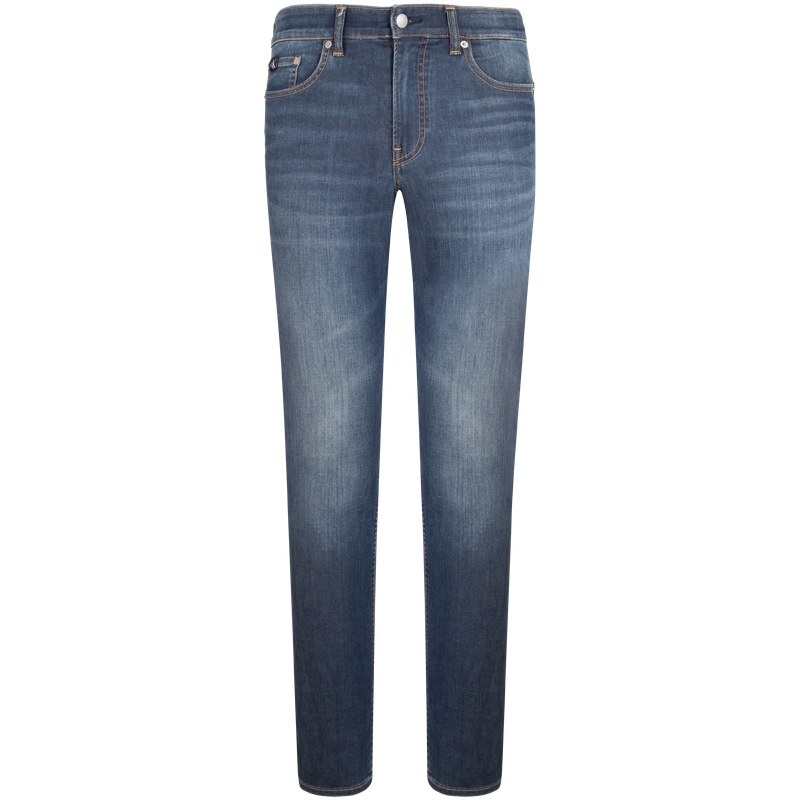 Футболка CALVIN KLEIN Jeans мужская темно-синяя 1BJ-Denim — фото 2