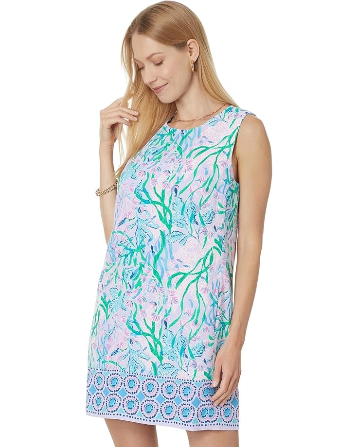 

Платье Lilly Pulitzer Edita Shift, цвет Multi Seacret Escape Engineered Woven Dress