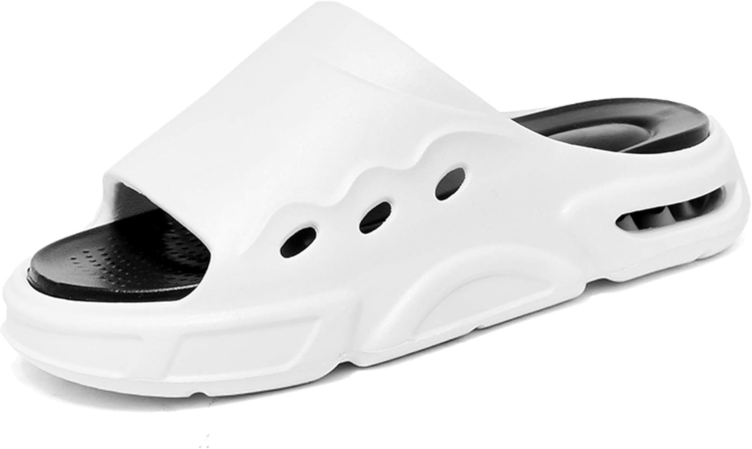 

Материал EVA обеспечивает удобные и легкие реабилитационные тапочки, которые ощущаются как шаг по фекалиям Generic, белый/черный