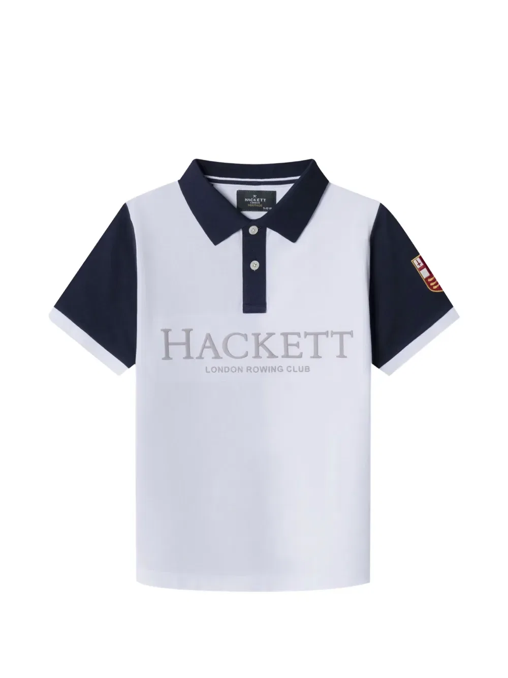 Поло с вышитым логотипом Hackett, белый