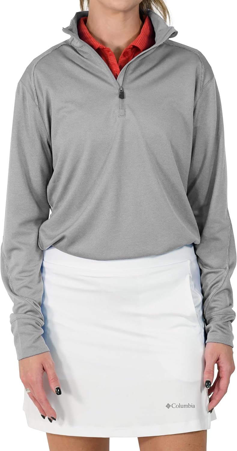 

Columbia Women's Golf Shotgun 2.0 Pullover OMNI WICK дышащая с длинным рукавом, Cool Grey