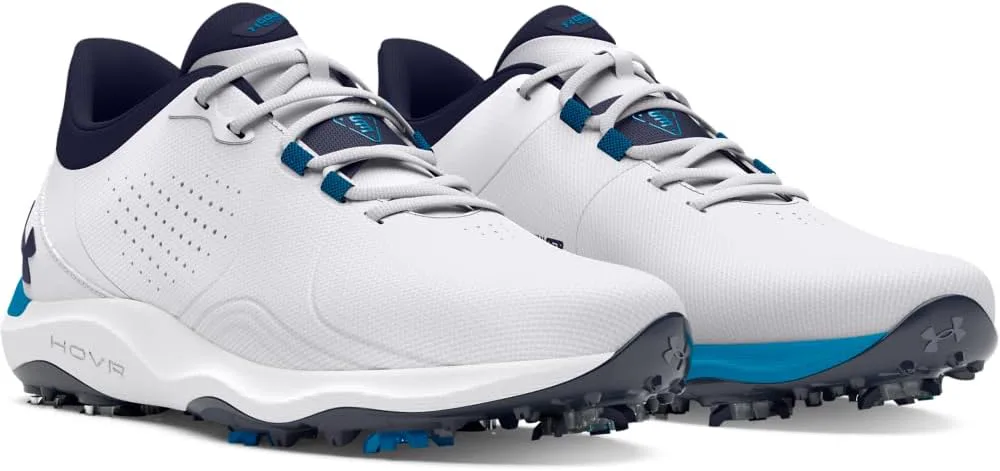 Мужские гольфтуфли Under Armour Drive Pro Wide, белый/синий — фото 2