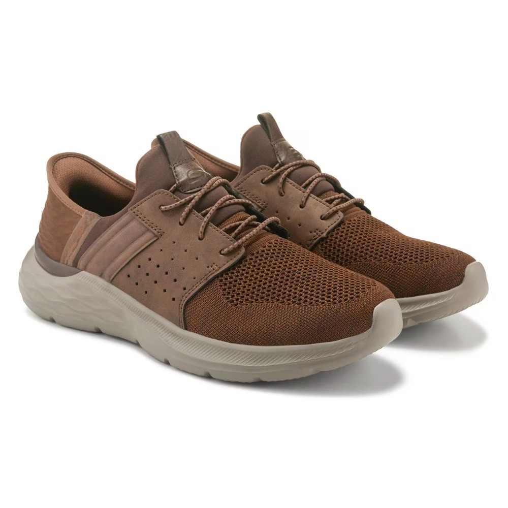 

Slip-Ins новые кроссовки slip on Skechers, коричневый