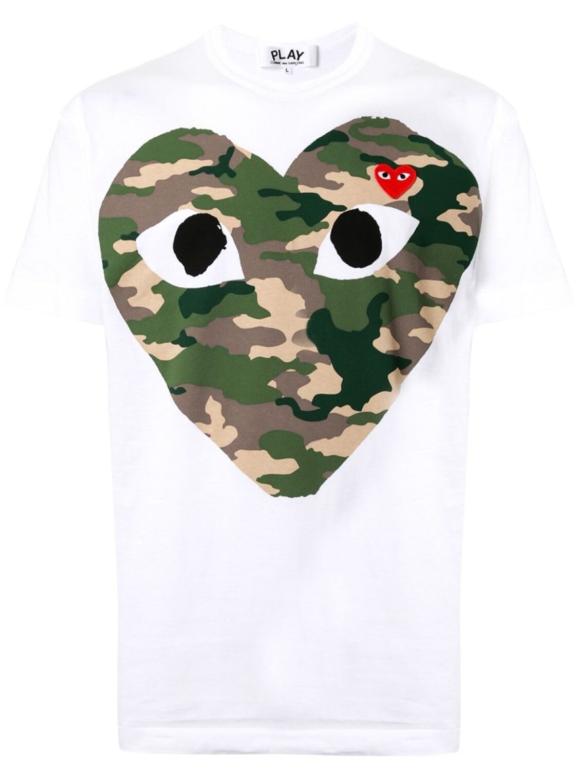 

Футболка с принтом Comme Des Garçons Play, белый