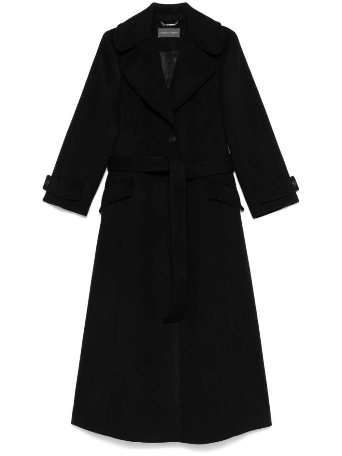 

Alberta Ferretti пальто с поясом, черный
