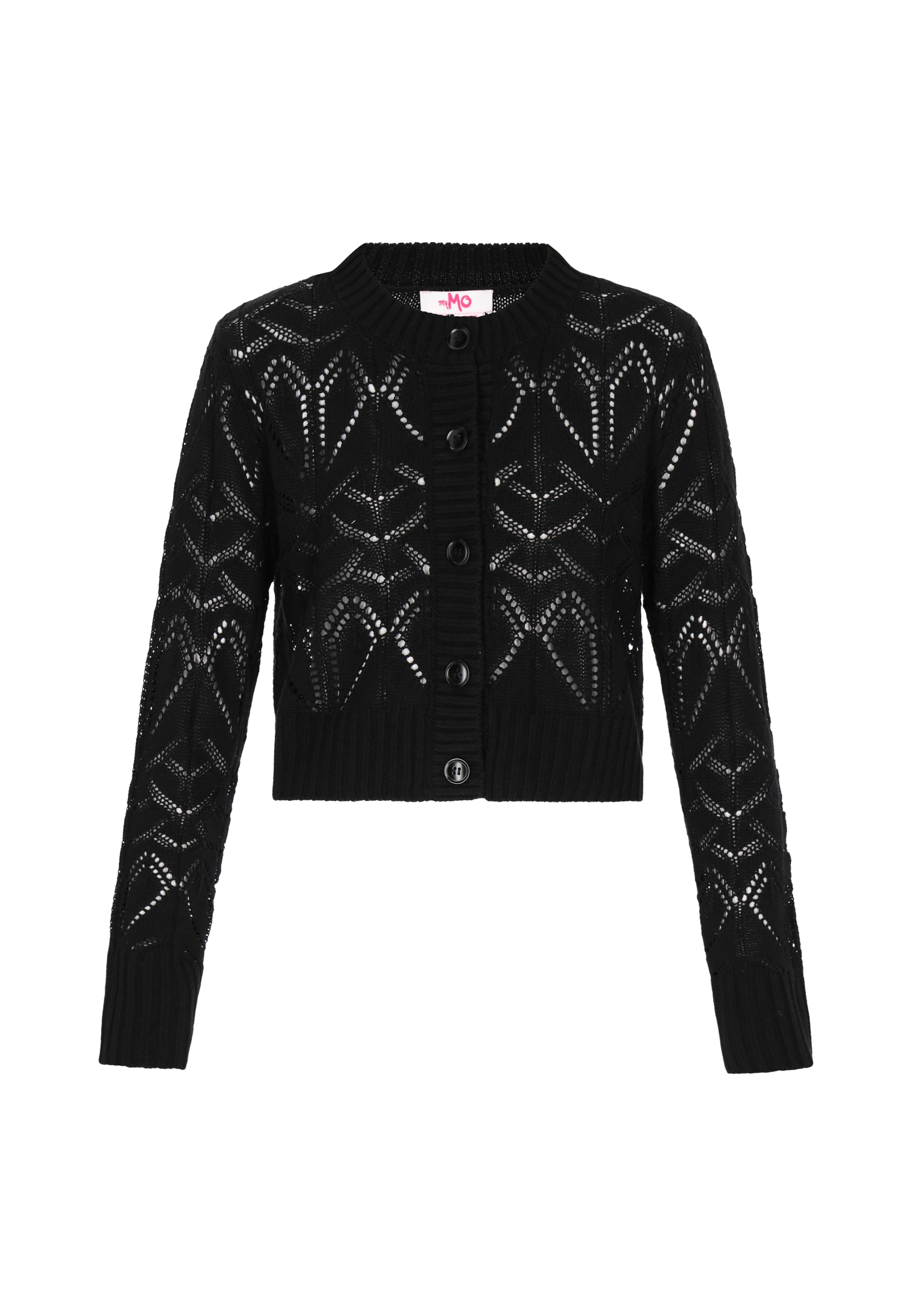

MYMO Кардиган 'Young Fashion' в черном цвете