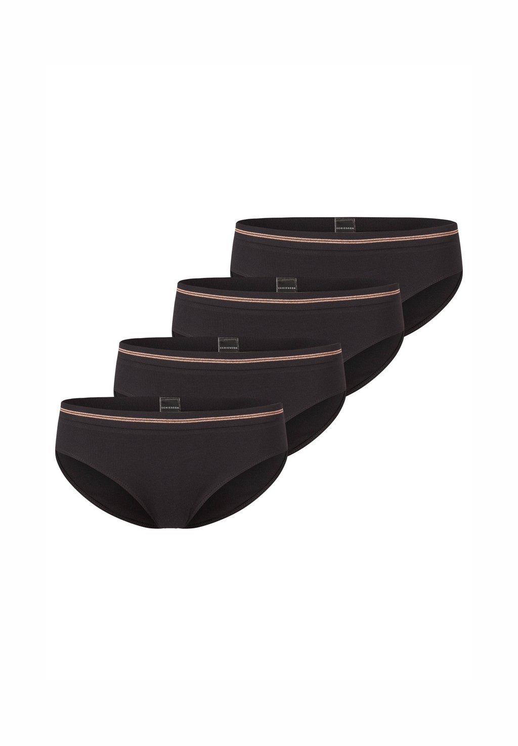 

Трусы-брифы 4ER PACK LIFE Schiesser, черный