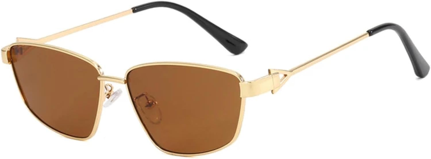 

Классические панк-солнцезащитные очки для путешествий, роскошные, для мужчин и женщин, с оригинальной металлической оправой, солнцезащитные очки UV400 TKKTLLT, Gold Tea