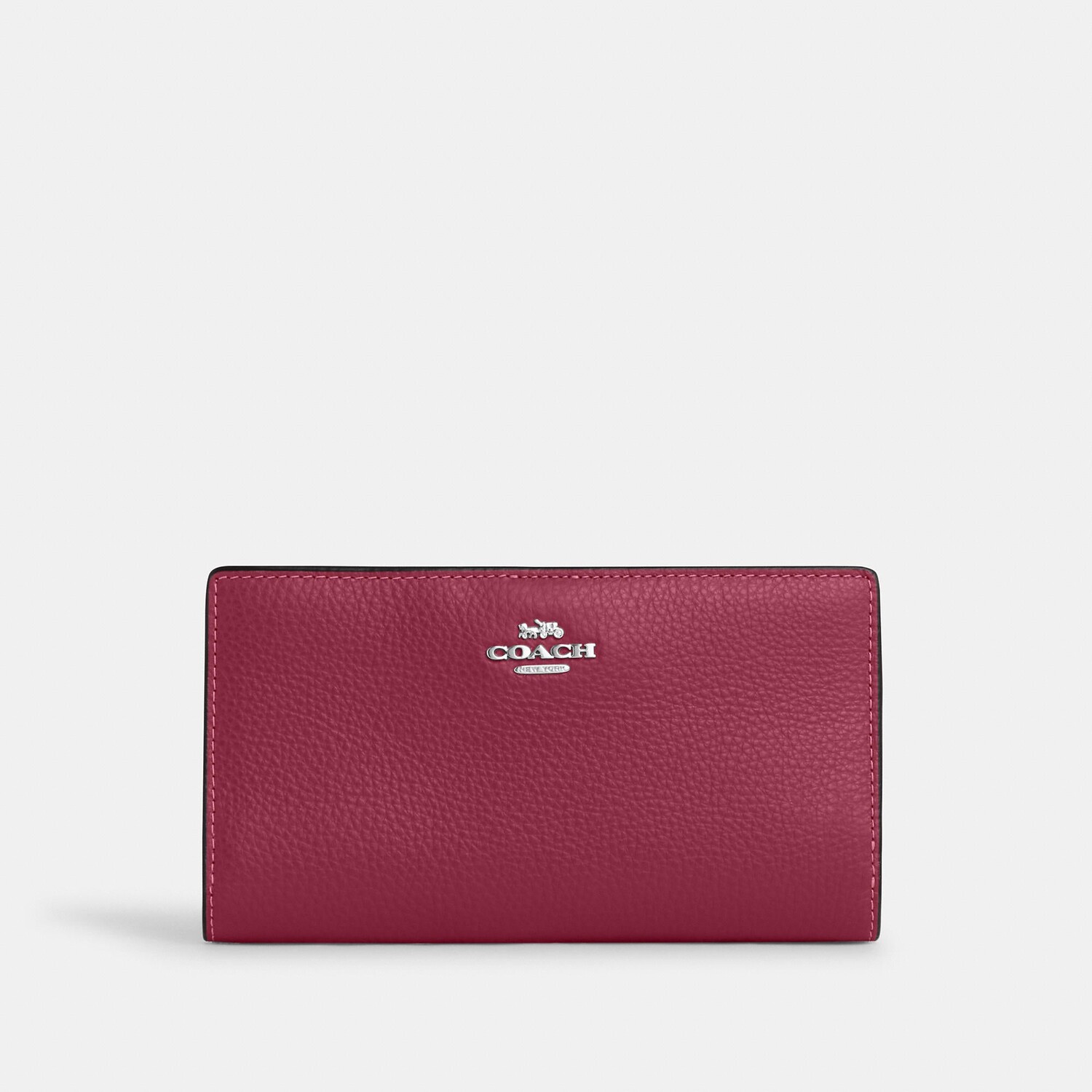 

Тонкий кошелек Coach Outlet на молнии, цвет Silver/Bright Violet