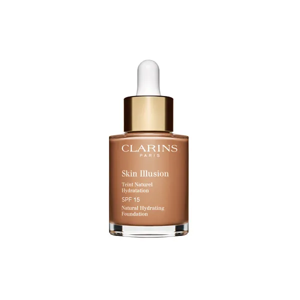 

Жидкая основа под макияж с естественным финишем Skin Illusion Teint Naturel Hydratation Clarins, цвет sandalwood