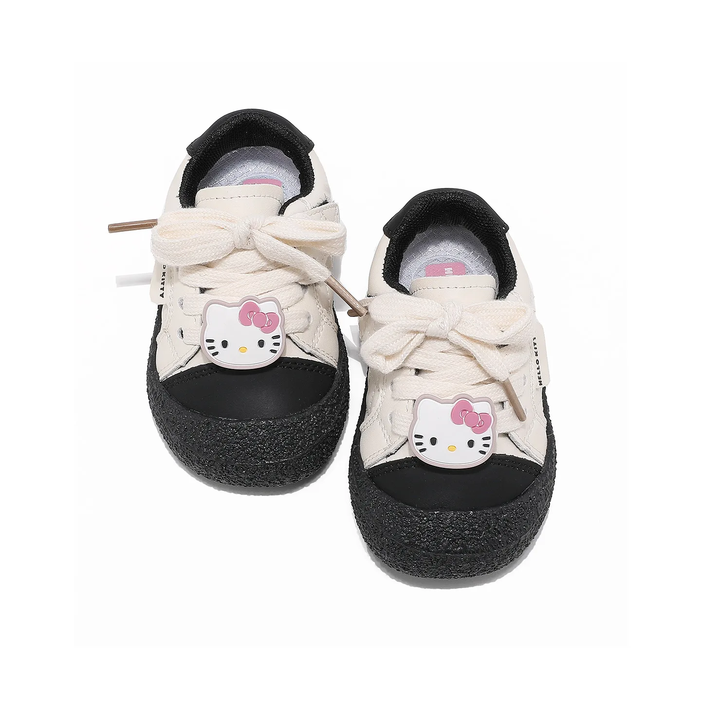 Hello Kitty x Sanrio Амортизирующие нескользящие легкие кроссовки, экрю — фото 4