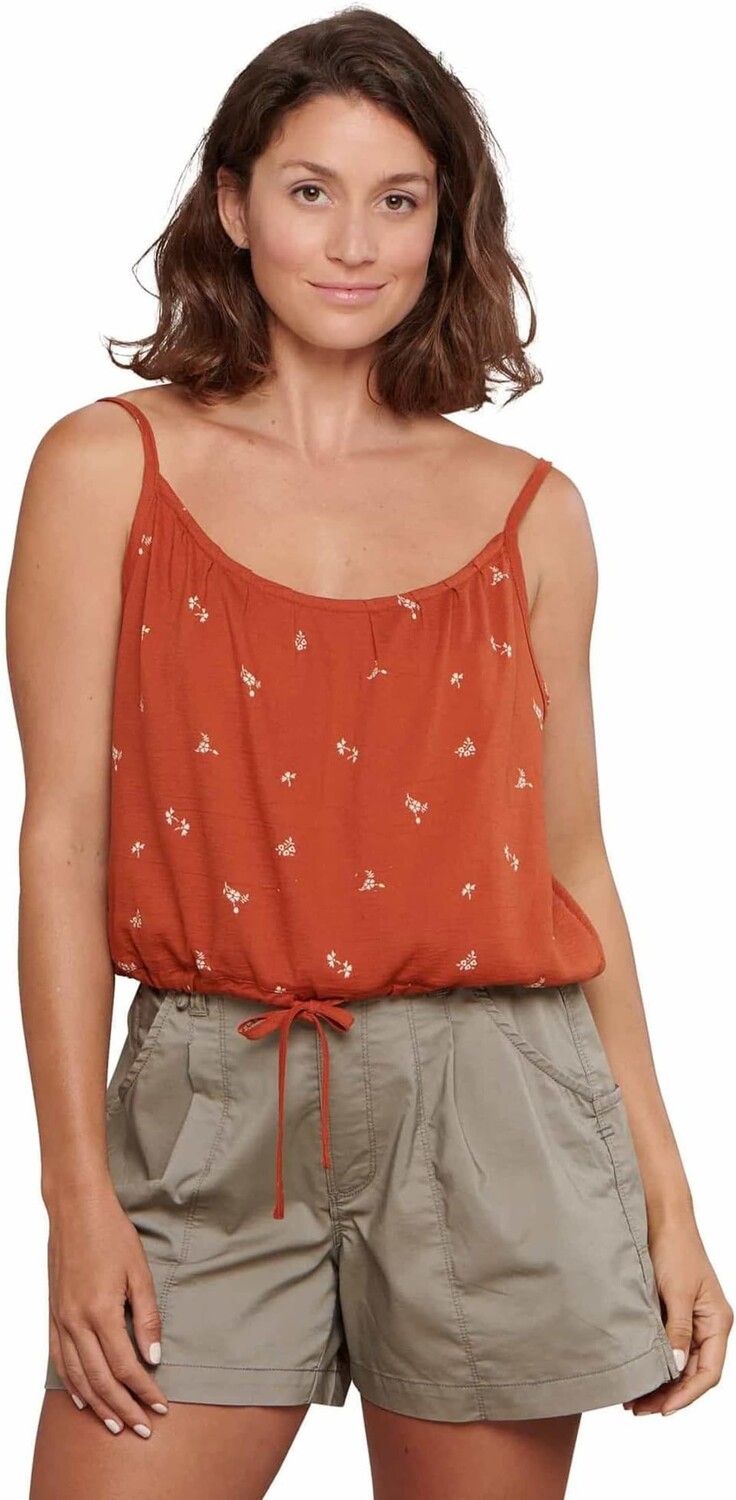 

Топ Toad&Co Samba Wave Tank Top, цвет Rust Ditsy Print