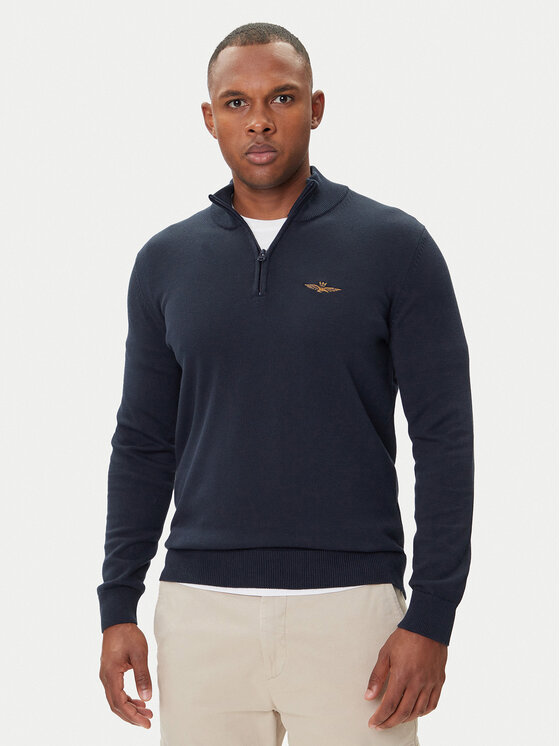 

Свитер regular fit 252MA1578UL00506 Aeronautica Militare, синий