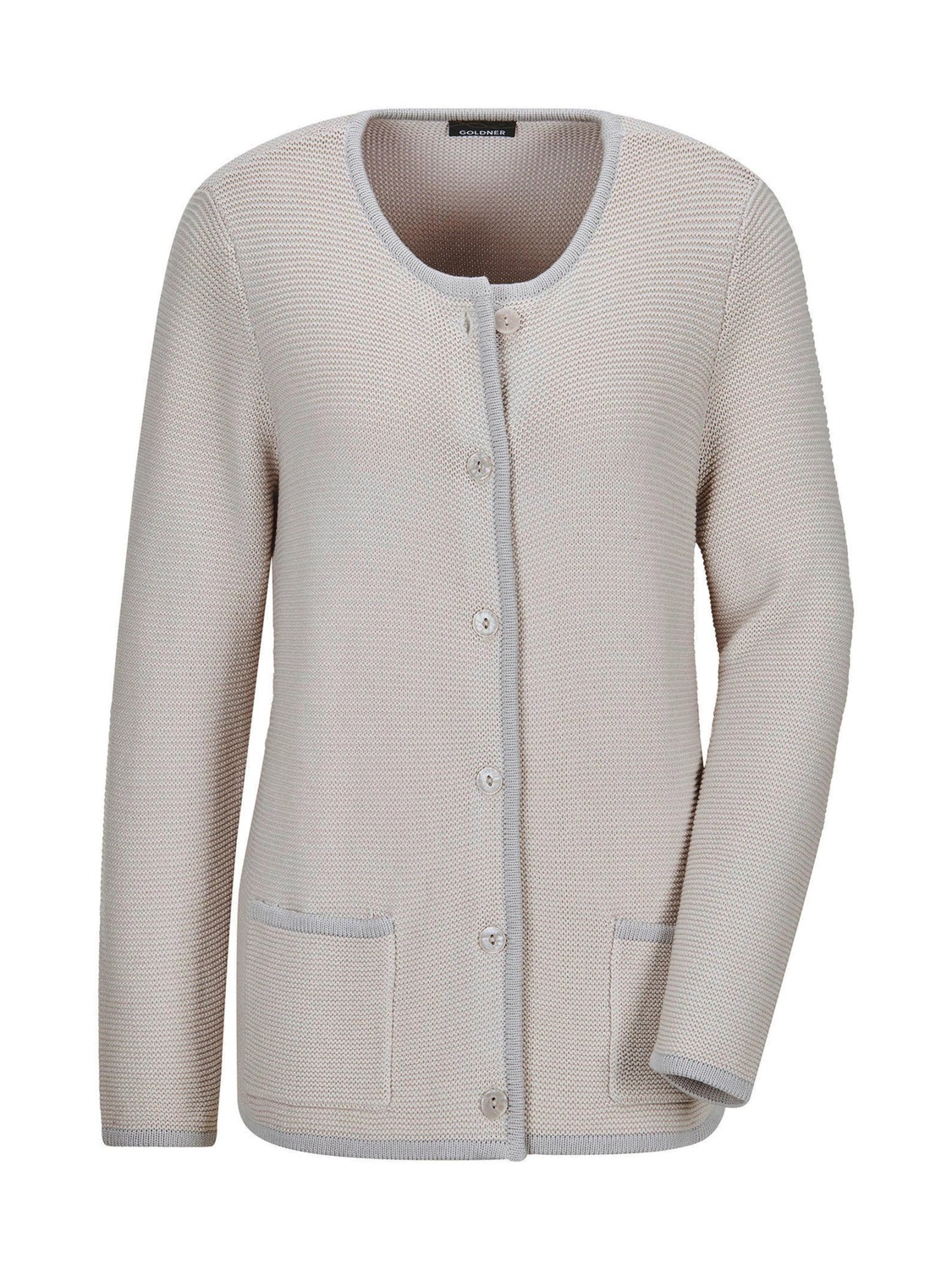 

Goldner Вязаный кардиган светло-серого цвета