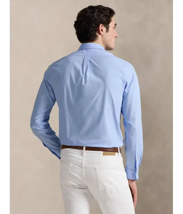 Рубашка slim fit Polo Ralph Lauren, небесно-голубой — фото 3