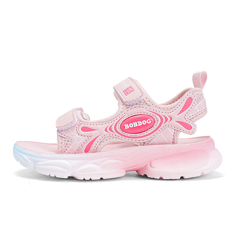 

Детские сандалии с низким верхом, противоскользящие, амортизирующие, износостойкие, водостойкие BOBDOG, розовый