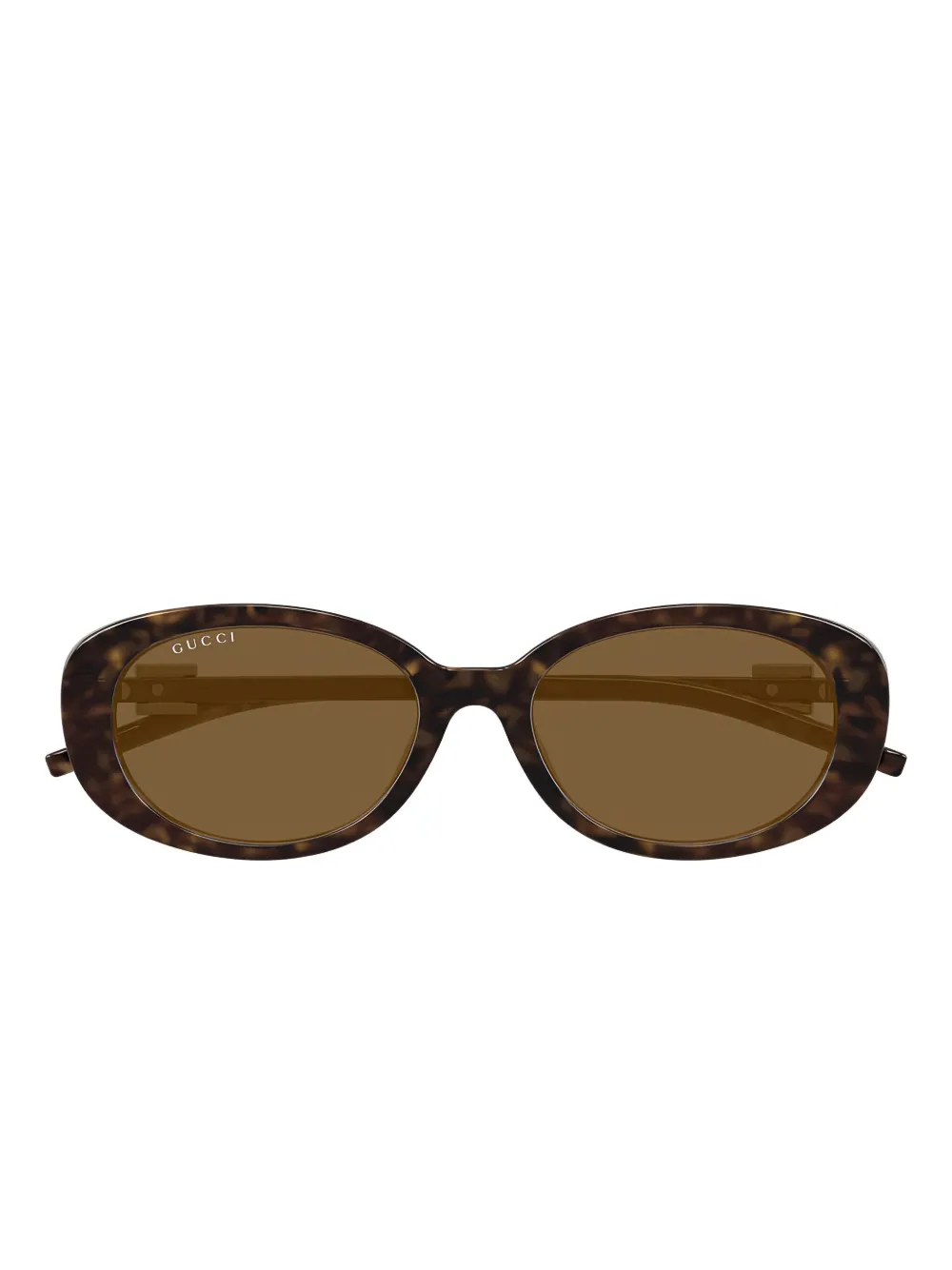 

Солнцезащитные очки в овальной оправе Gucci Eyewear, коричневый