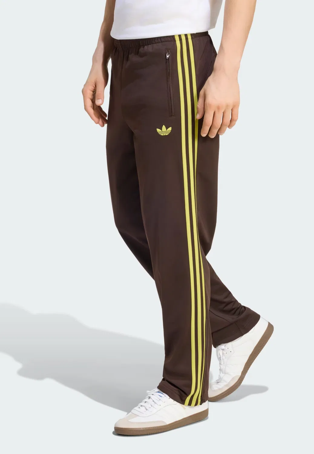 Брюки Adidas Originals Regular Pants Firebird, коричневый — фото 2