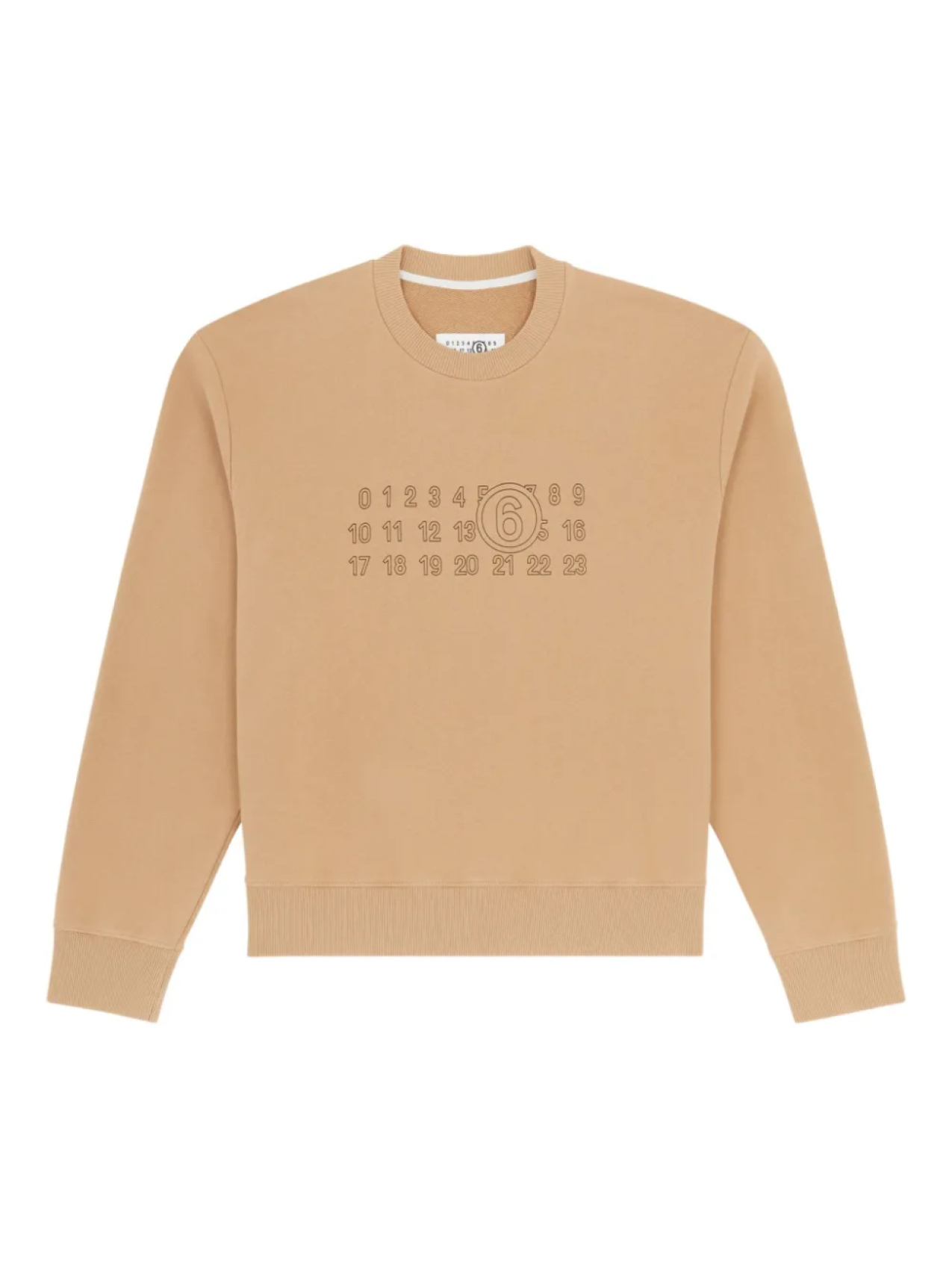 

Хлопковая толстовка MM6 Maison Margiela, нейтральный