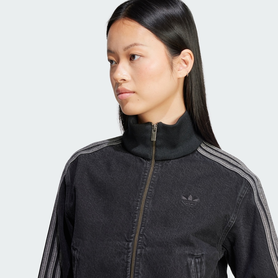Толстовка с капюшоном на молнии ADIDAS ORIGINALS Adicolor, Black Denim — фото 4