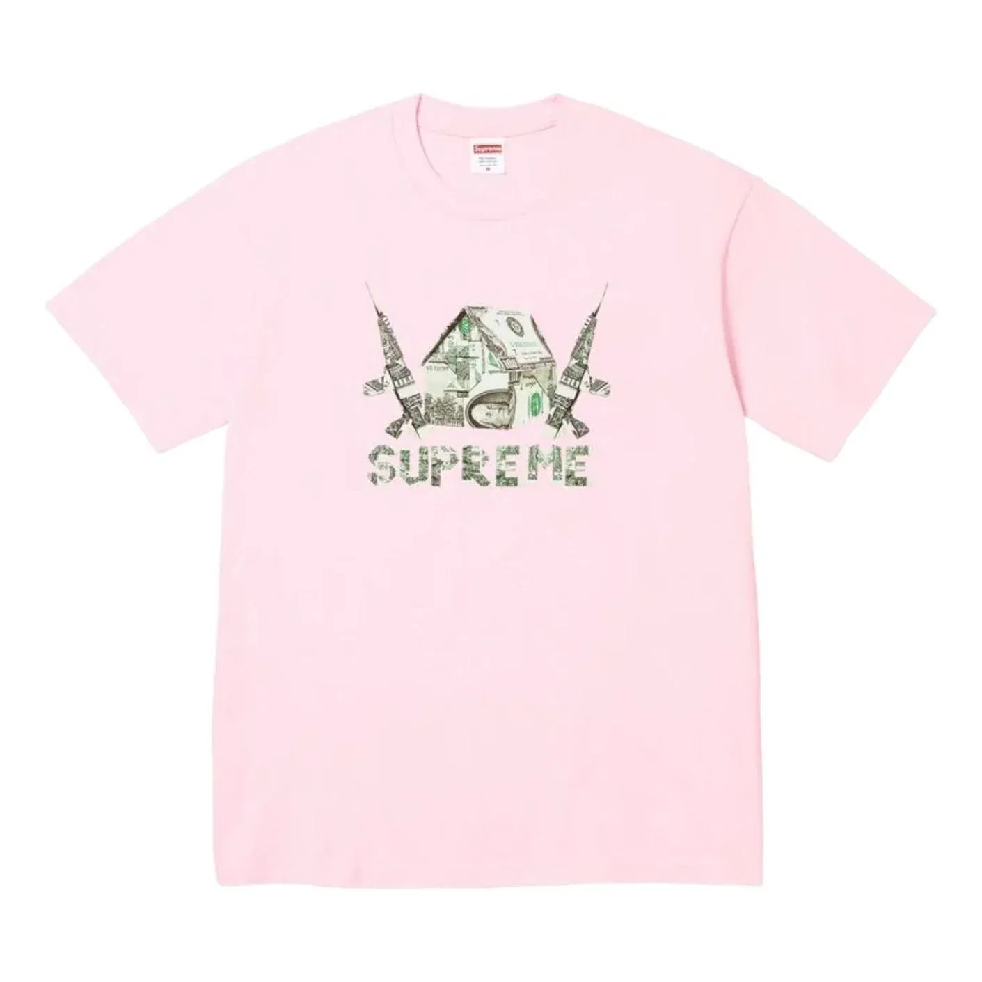 Футболка Supreme SS26 Origami, светло-розовая, SUP-SS26-160-PNK
