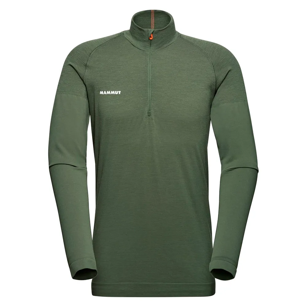 

Лонгслив Mammut Trift half zip, зеленый
