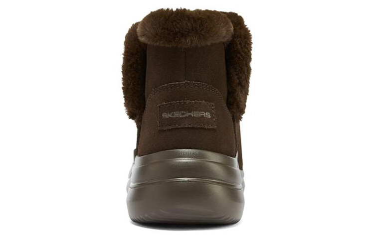 Женские ботинки Skechers зимние с мехом, темно-коричневый — фото 4