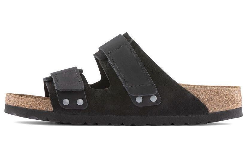 Шлепанцы Uji Nubuck Suede Black Birkenstock