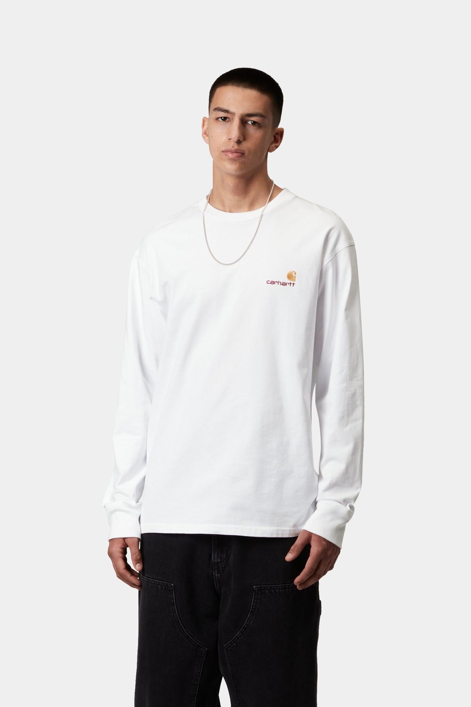 

Лонгслив American Script Carhartt, белый