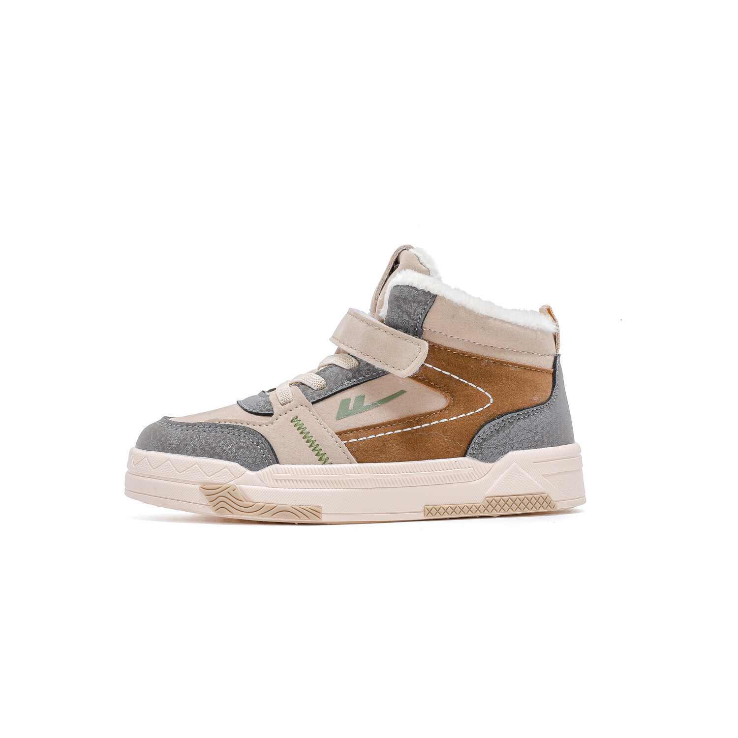 

Кроссовки WARRIOR Kids Skateboarding Shoes Kids Mid-top, бежевый/черный