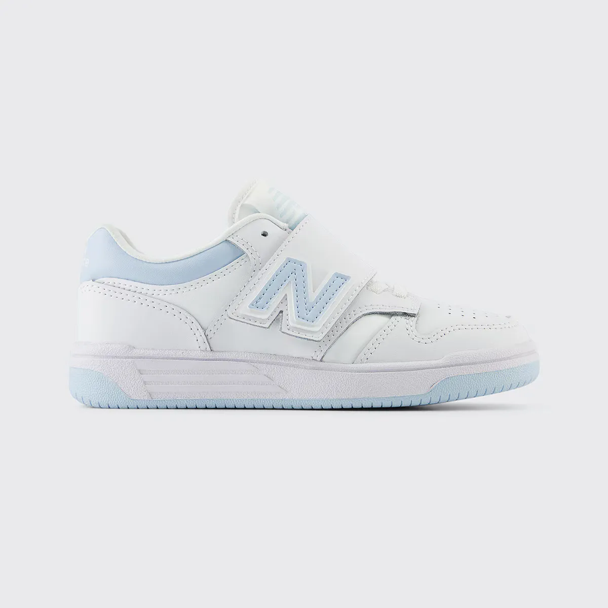 

480 New Balance детские повседневные кроссовки, белый/светло-голубой