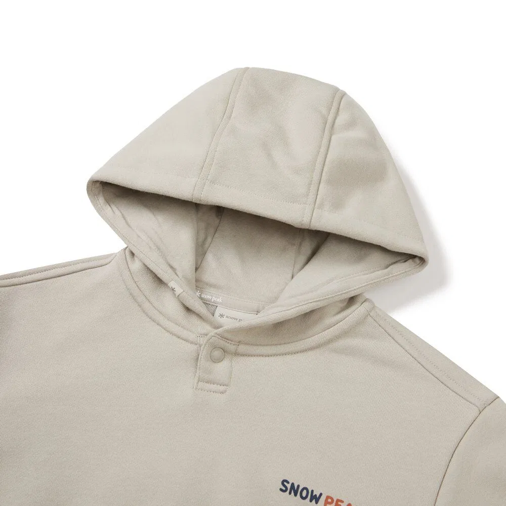 Детское худи с графическим принтом светло-бежевое от Snowpeak Apparel Kids — фото 4