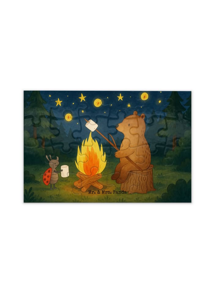 

Mr. & Mrs. Panda Дизайн «Медведь и божья коровка у костра» без... в белом цвете