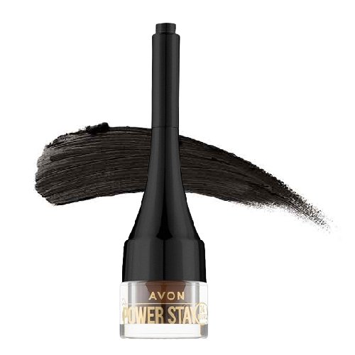 

Помада для бровей Avon Power Stay Eyebrow Pomade 24 часа - Мягкий черный - 2 г
