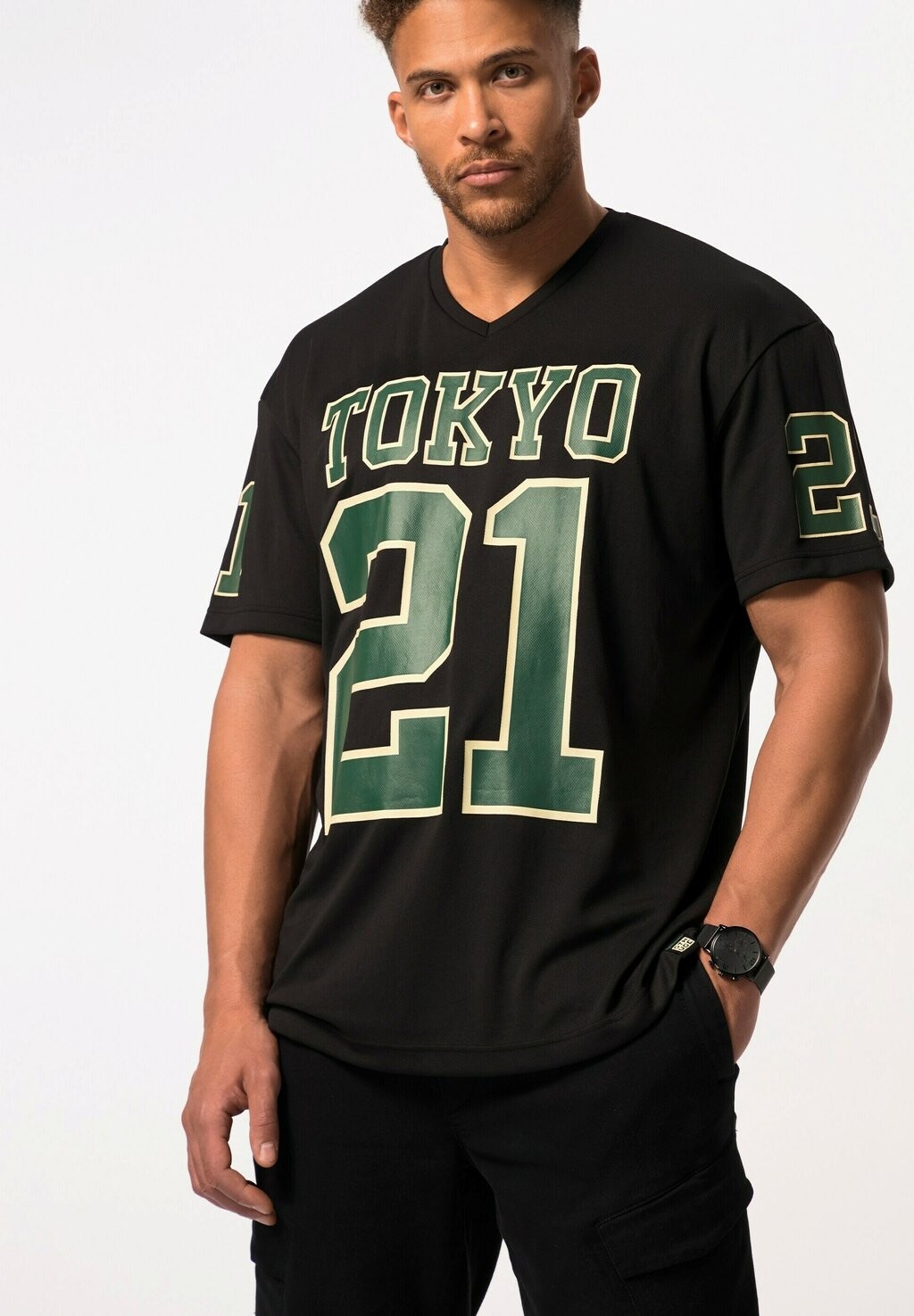 

Футболка с принтом Football Print STHUGE, цвет schwarz